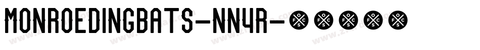 MonroeDingbats-nn4R字体转换