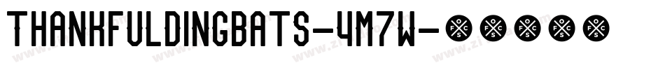 ThankfulDingbats-4m7W字体转换