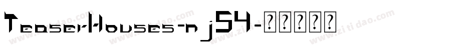 TeaserHouses-nj54字体转换