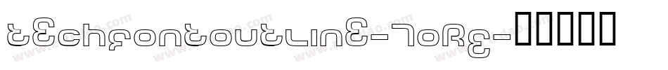 TechFontOutline-7OrE字体转换