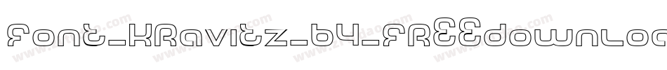 font_kravitz_by_freedownloadsandmore字体转换