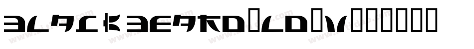 Blackbeard-ld7V字体转换
