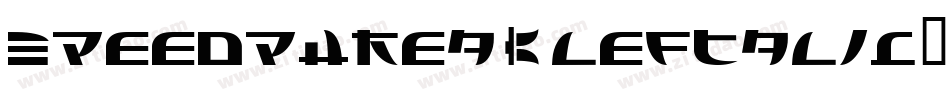 SpeedPhreakLeftalic-K7V17字体转换