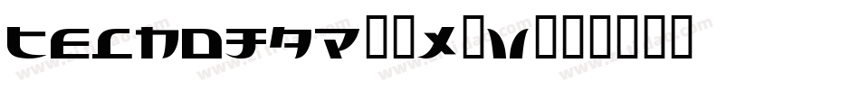 Tecnojap-6x7v字体转换