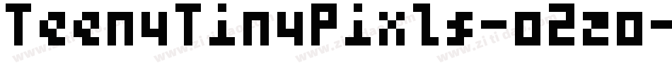 TeenyTinyPixls-o2zo字体转换