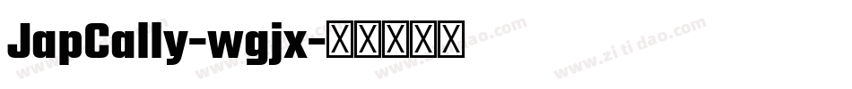 JapCally-wgjx字体转换