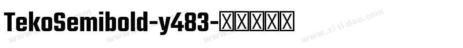 TekoSemibold-y483字体转换