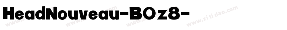 HeadNouveau-B0z8字体转换