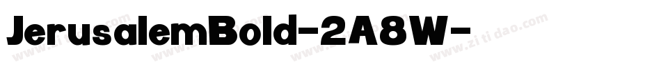 JerusalemBold-2A8W字体转换