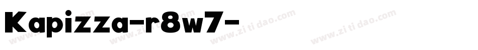 Kapizza-r8w7字体转换