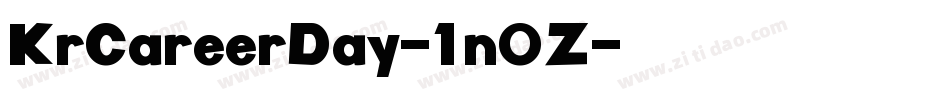 KrCareerDay-1n0Z字体转换