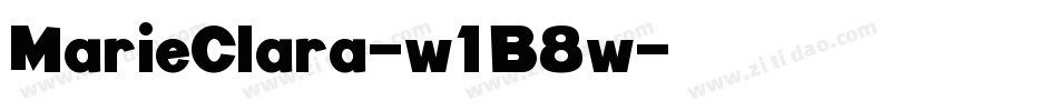 MarieClara-w1B8w字体转换