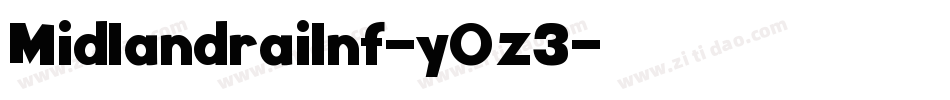 Midlandrailnf-y0z3字体转换