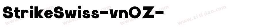 StrikeSwiss-vn0Z字体转换