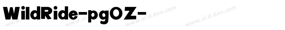 WildRide-pg0Z字体转换 WildRide-pg0Z字体转换