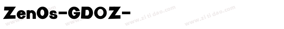 ZenOs-GD0Z字体转换