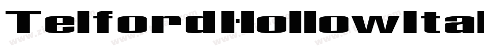 TelfordHollowItalic-GKoP字体转换