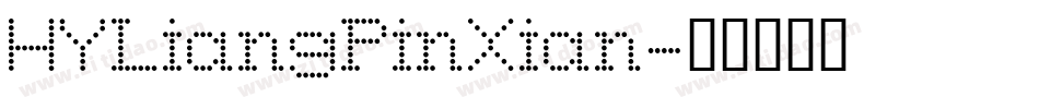 HYLiangPinXian字体转换