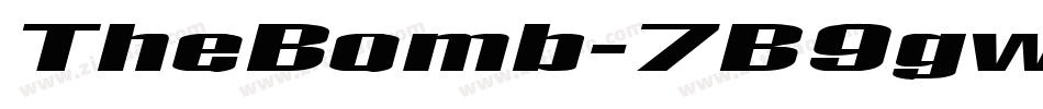 TheBomb-7B9gw字体转换