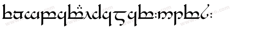 TengwarEldamar-51r8字体转换