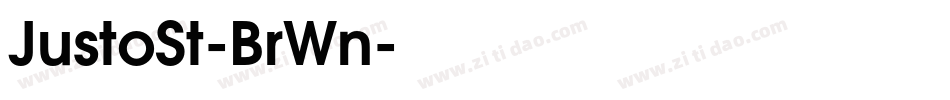 JustoSt-BrWn字体转换