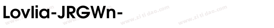 Lovlia-JRGWn字体转换