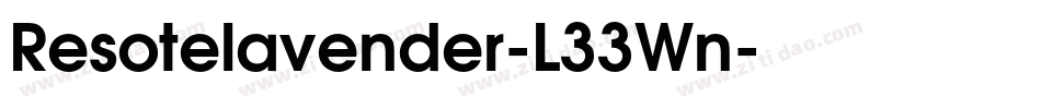 Resotelavender-L33Wn字体转换