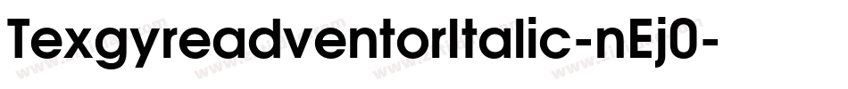 TexgyreadventorItalic-nEj0字体转换
