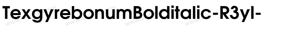 TexgyrebonumBolditalic-R3yl字体转换