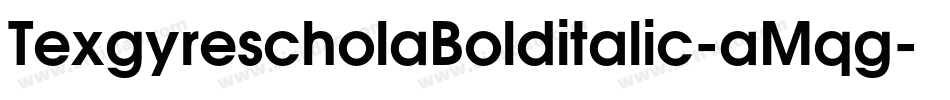 TexgyrescholaBolditalic-aMqg字体转换