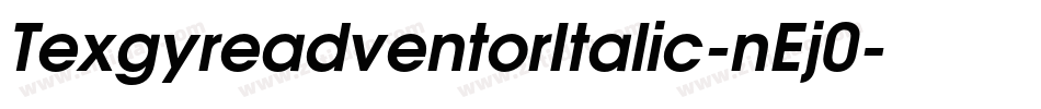 TexgyreadventorItalic-nEj0字体转换