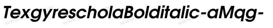 TexgyrescholaBolditalic-aMqg字体转换