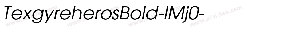 TexgyreherosBold-lMj0字体转换