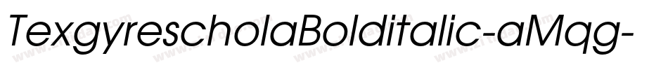 TexgyrescholaBolditalic-aMqg字体转换