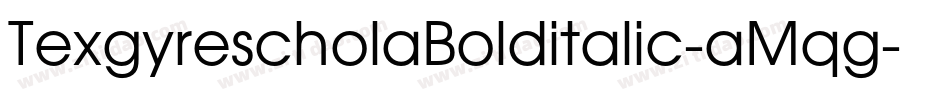 TexgyrescholaBolditalic-aMqg字体转换
