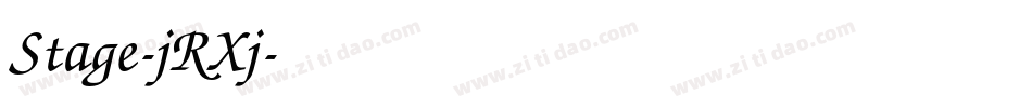 Stage-jRXj字体转换