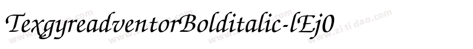 TexgyreadventorBolditalic-lEj0字体转换