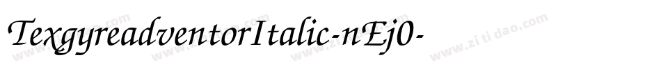 TexgyreadventorItalic-nEj0字体转换