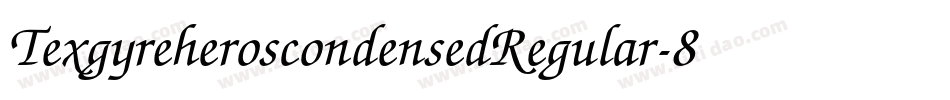 TexgyreheroscondensedRegular-87xJ字体转换