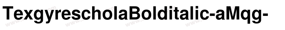 TexgyrescholaBolditalic-aMqg字体转换