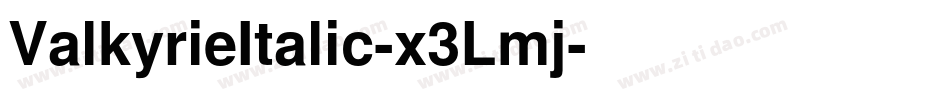 ValkyrieItalic-x3Lmj字体转换