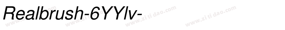 Realbrush-6YYlv字体转换