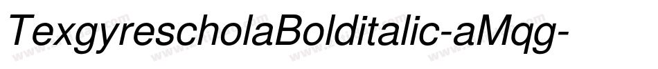 TexgyrescholaBolditalic-aMqg字体转换