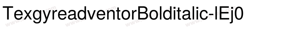 TexgyreadventorBolditalic-lEj0字体转换