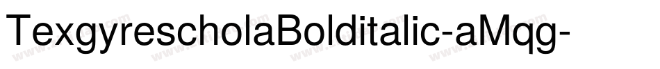 TexgyrescholaBolditalic-aMqg字体转换