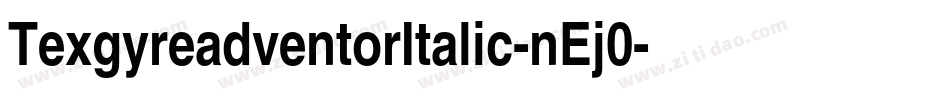 TexgyreadventorItalic-nEj0字体转换