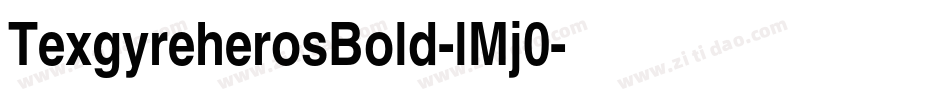 TexgyreherosBold-lMj0字体转换