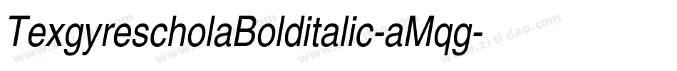 TexgyrescholaBolditalic-aMqg字体转换