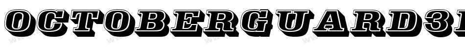 OctoberGuard3DItalic-m949字体转换