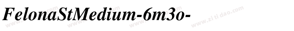 FelonaStMedium-6m3o字体转换
